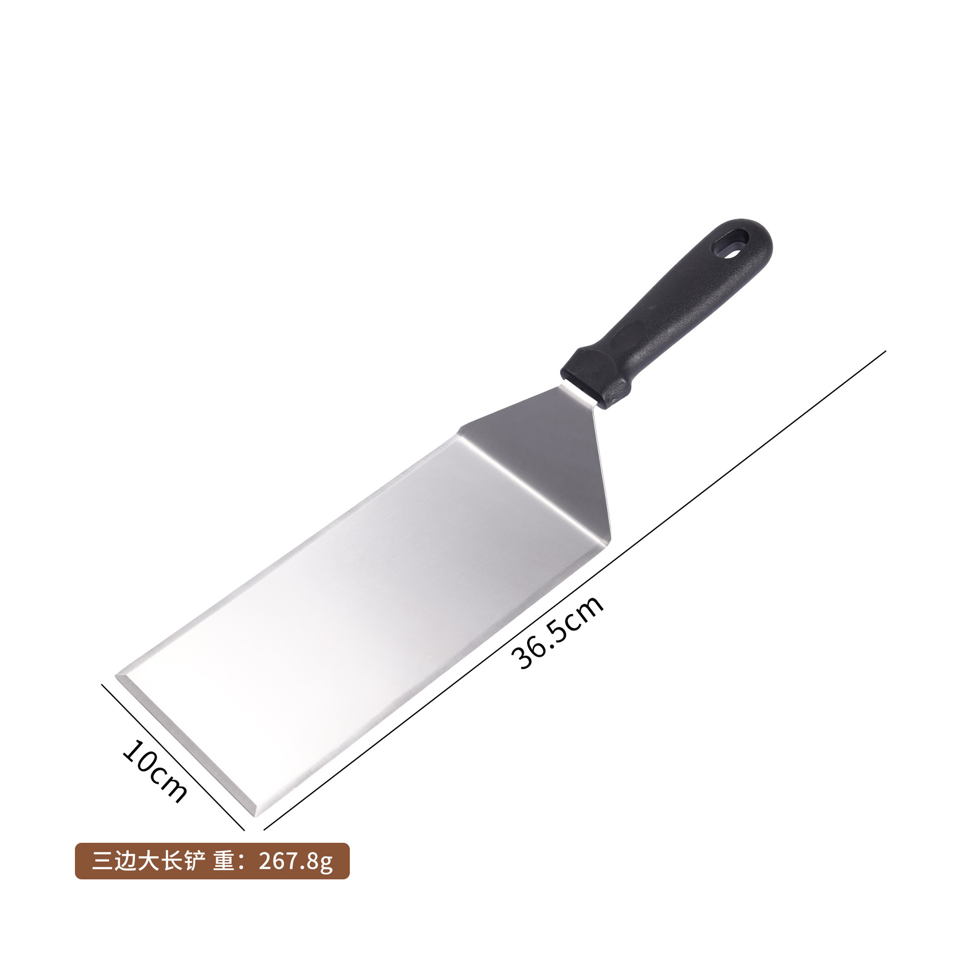 Espátula de Barbacoa de Acero Inoxidable con Mango PP para Cocina y Exterior
