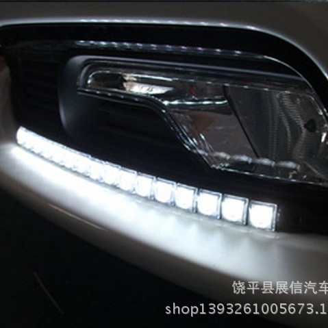 Motocicleta led iluminación diurna luz corriente de la motocicleta coche LED lámpara fluorescente luz diurna image 2