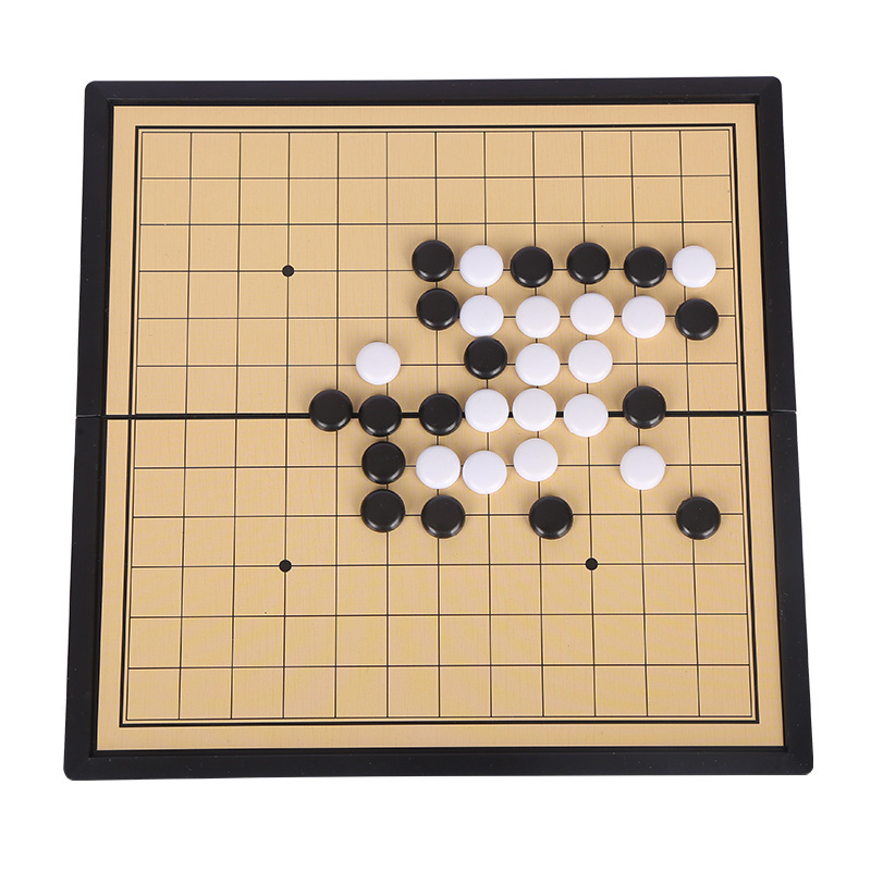 現物卸売りマグネット囲碁折り畳み可能盤標準磁気囲碁子供ゲーム将棋親子テーブルゲーム玩具将棋|undefined