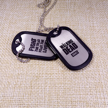 宠物不锈钢身份牌项链  猫狗动物通用金属防丢吊牌