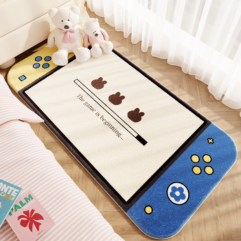 Amazon temu ドロップシッピング ゲーム コントローラー イミテーション カシミア フロア マット バスルーム吸収性フット マット エントリー イージー ケア ドア マット|undefined