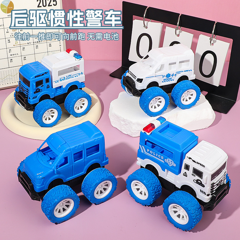 Inertia Off-road Police Car Toy Fall-resistant Stunt Climbing Car Model Car Kindergarten Baby Rear Drive Inertia Car Inertia Off-road Police Car Toy Fall-resistant Stunt Climbing Car Model Car Kindergarten Baby Rear Drive Inertia Car