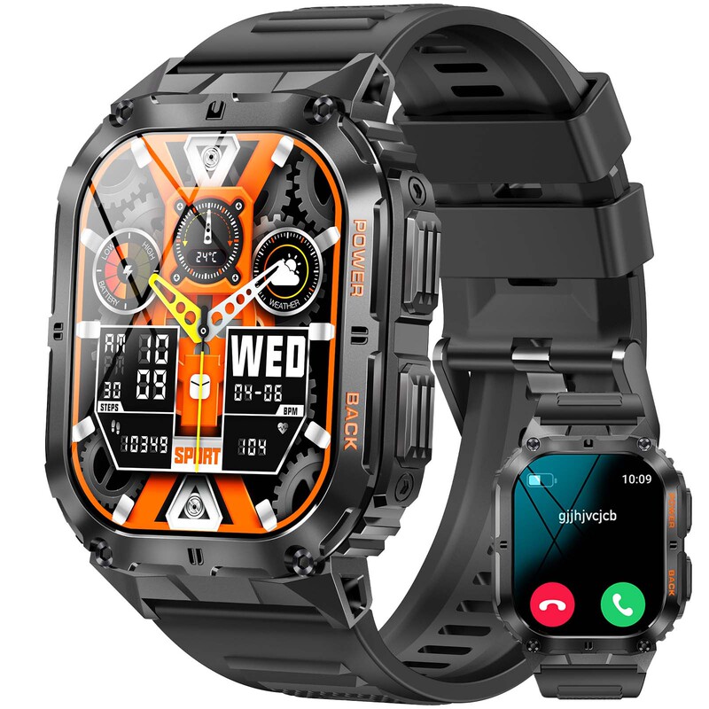 Cross-Border K61Pro Smart Watch Bluetooth Call Information Push Outdoor Three-Proof Sports Blood Pressure and Blood Oxygen Monitoring Cross-Border K61Pro Smart Watch Bluetooth Call Information Push Outdoor Three-Proof Sports Blood Pressure and Blood Oxygen Monitoring