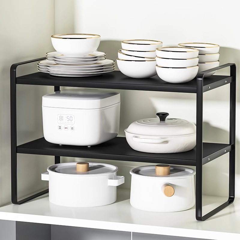 Organizador multinivel para encimera de cocina – para vasos, utensilios, con zona de drenaje