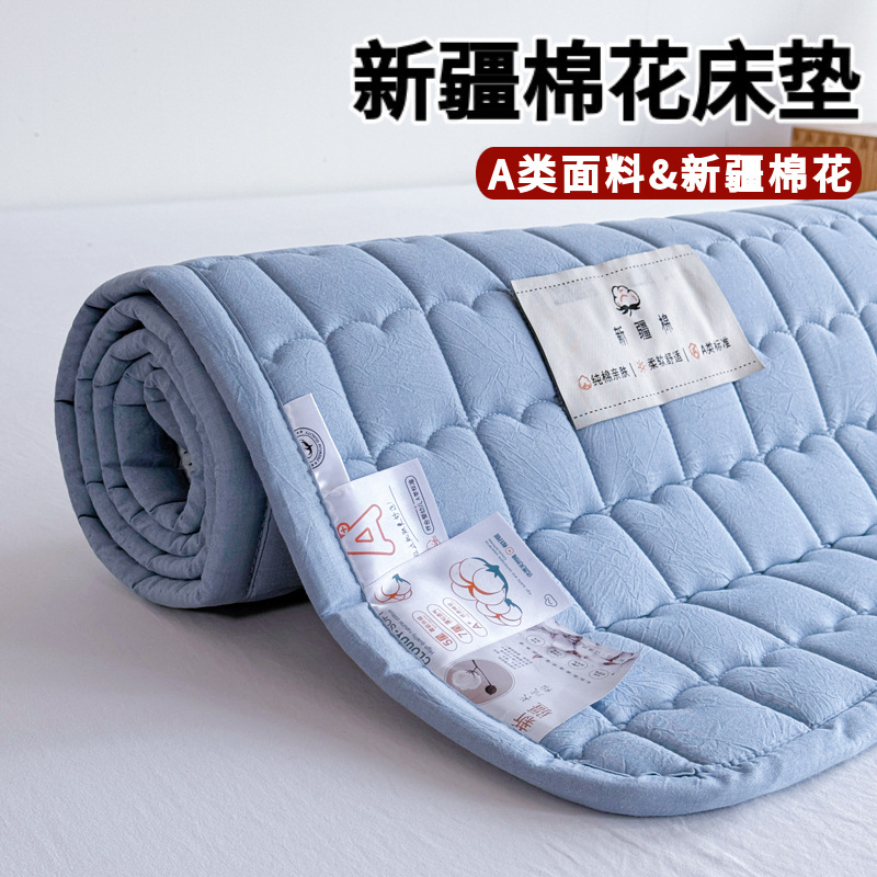 Class a Xinjiang Cotton Mattress Thin Anti-Slip Bed Pad Simmons New Mattress Pad Student Dormitory Soft Cushion