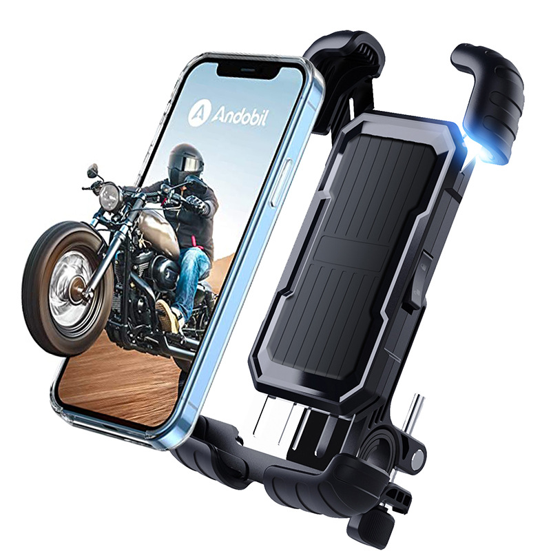 Motorcycle wireless charging phone holder, electric vehicle navigation, shock-absorbing mounted bicycle, battery car_voghion.com