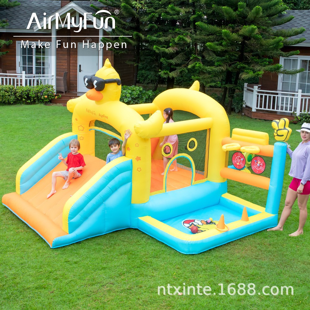 AMF infláble castillo infantil infláble casero cama trampolín interior y exterior castillo infantil casero tobogan de agua infláble