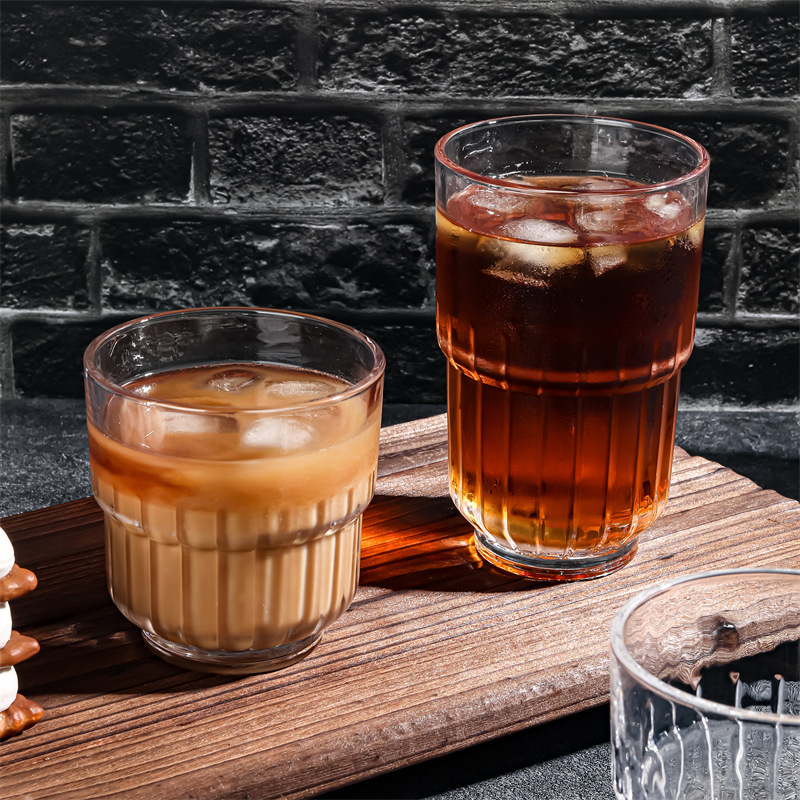 De estilo americano de cristal apilable occidental restaurante bebida taza fruta taza de té taza de cerveza taza de café Latte taza de vino extranjero