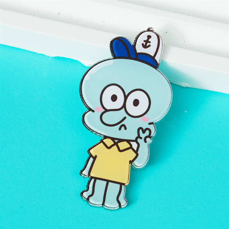 Insかわいいアニメスポンジ赤ちゃんブローチアクリル小プレゼント装飾バッジバッグアクセサリーピンストラップ|undefined
