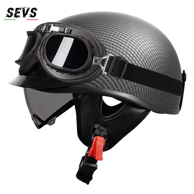 Motosiklet kaskı (dəbilqə) – scoop helmet - carbon-tea-mirror-black-frame-mirror-m