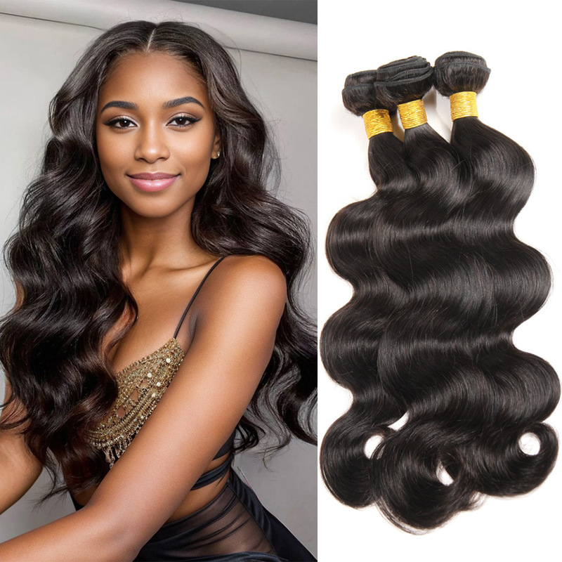 Real Hair Brazilian Hair Wig Body Wig Female Hair Curtain Brazilianvirginhai Factory 1B Wholesale