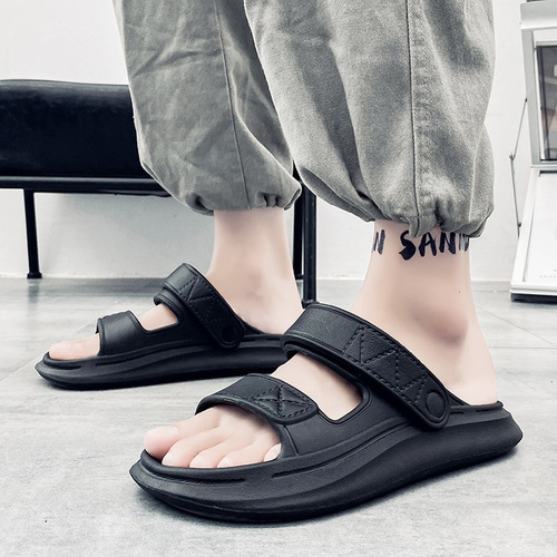 3701 men's and women's sandals, two-wear shoes, beach sandals and slippers, EVA platform slippers, outdoor leisure sports half-slippers