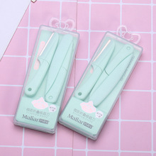 美妆工具玛莉安新型微距折叠修眉刀便携不锈钢刀片剃眉刀带替换装