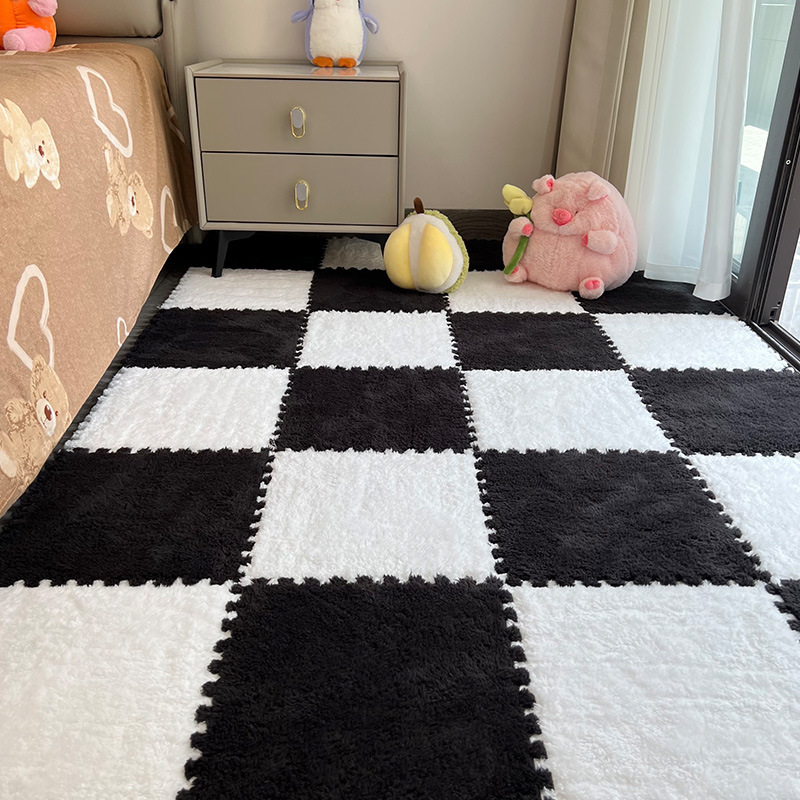 豪華なカーペット、寝室の部屋、ベッドサイドブランケット、子供用ハイハイスプライシングフロアマット、バルコニー出窓マット、カット可能|undefined