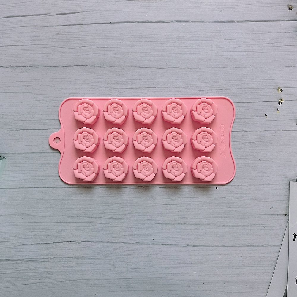 15 litros de chocolate estereoscópico rosa 679 molde de silicona dulces pudín molde de postre pastel para hornear