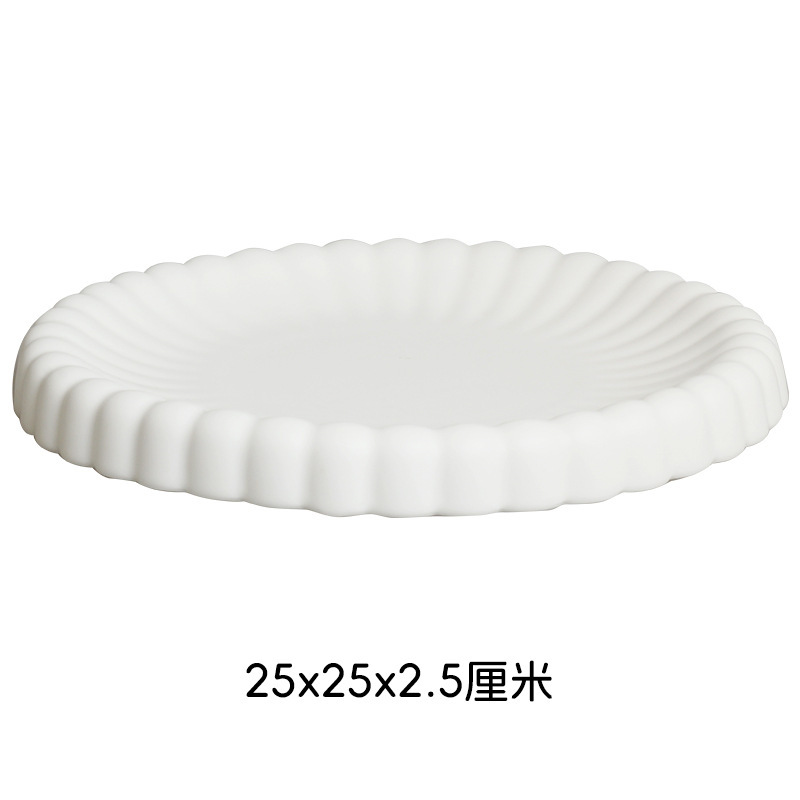 白磁クラフト、シンプルスタイル、高級感、創作花の賛歌、陶磁器食器セット、お手入れ簡単食器セット|undefined