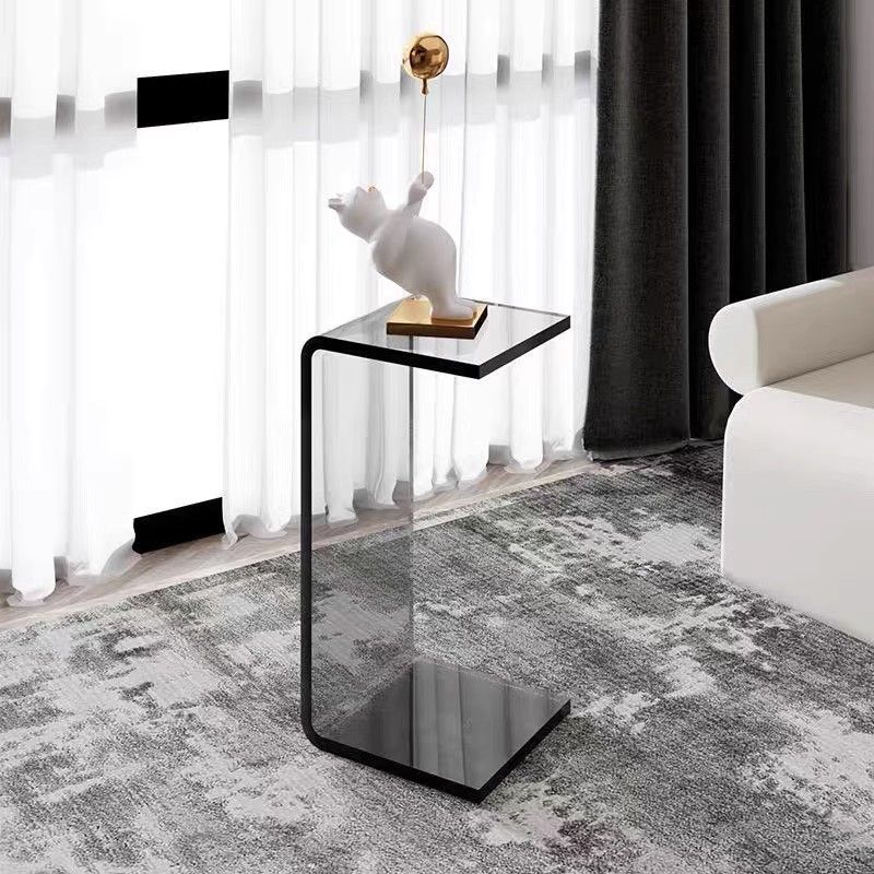 Living Room Coffee Table Acrylic Light Luxury Sofa Side Table Simple Internet Celebrity Bay Window Small Side Table Nordic Bedroom Transparent Corner Table