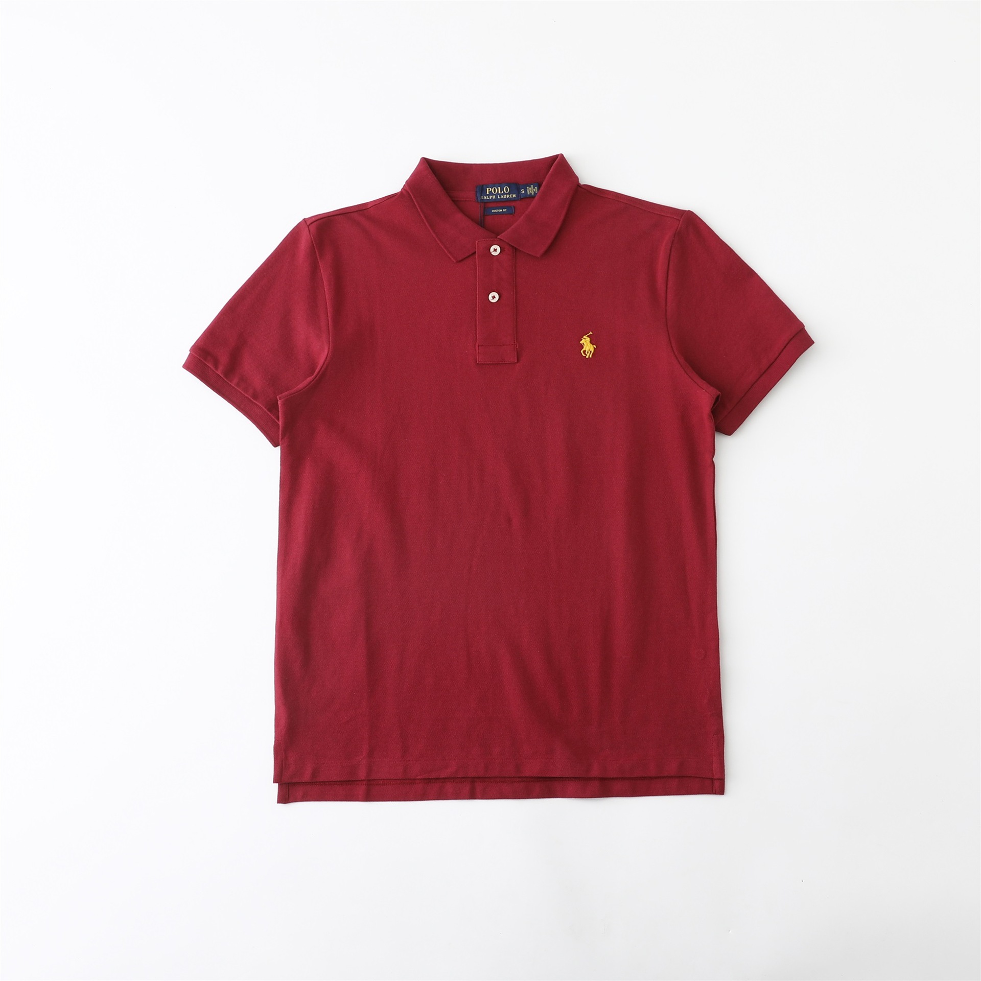 国境を越えた外国貿易供給ラフ RL 通勤カジュアル無地メンズ夏ポニーロゴ刺繍半袖ポロシャツ