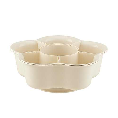 Double-layer rotating hot pot drain basket kitchen household creative multi-functional dish plate fruit platter washing vegetable basket dish basin