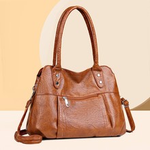 跨境女包托特包2024新款欧美风手提包复古大容量手提斜跨包批发