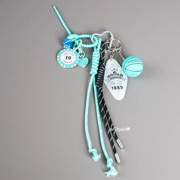 T49 [Love Buckle] Blue King Kong + Black Rope + Random Cards + Basketball + Blue Chips with Dice