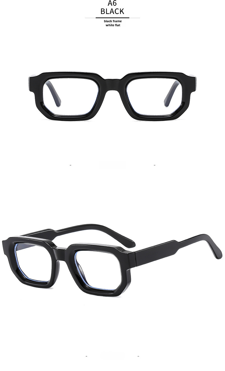2023 cross-border box Sunglasses European and American vintage square thick small frame fashion Sunglasses female Sunglasses_voghion.com