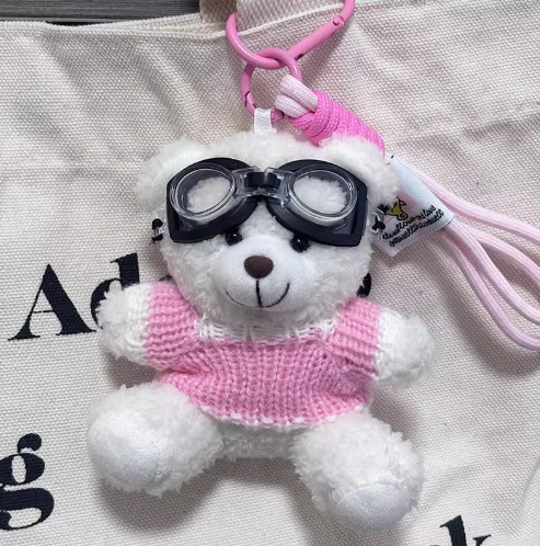 Suéter osos bolsas colgantes de llaveros creativos muñecas de peluche adorables osos muñecas parejas amigas regalos colgantes