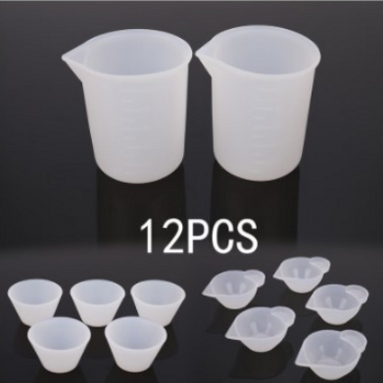 エポキシ樹脂水晶滴ゴム調整ツールセットシリコンパッド計量カップ攪拌棒|undefined