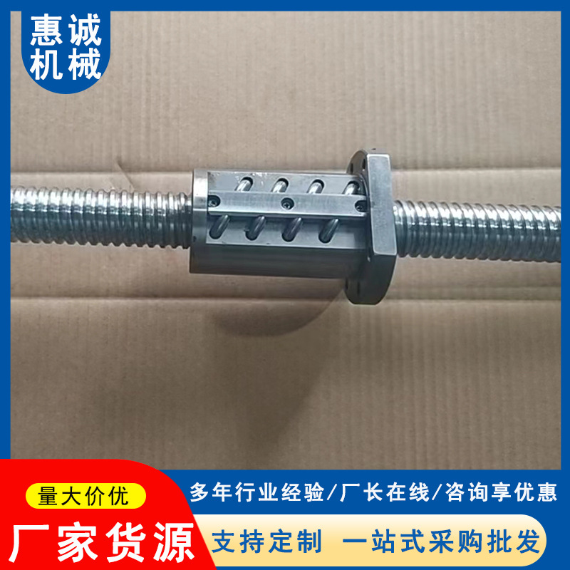 多种规格研磨滚珠丝杆 单双螺母套装精密研磨机床滚珠丝杆