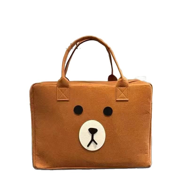 Bolsa de dibujos animados, bolsa de viaje, bolso de almacenamiento, bolsa de equipaje para niños de gran capacidad, maleta con ruedas, bolsa de equipaje, bolsa de fieltro, ligera