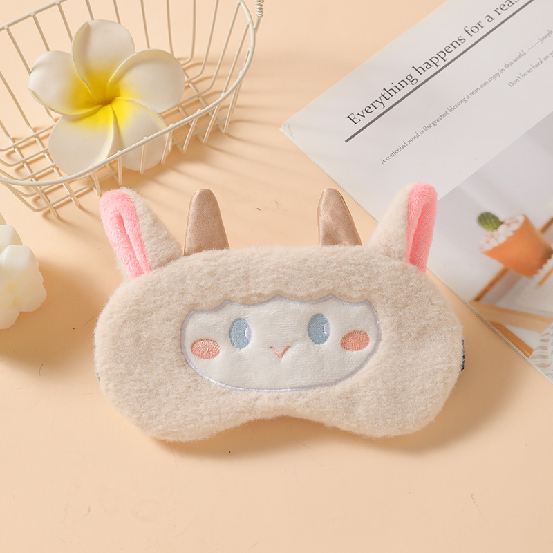 国境を越えたアマゾンは遮光睡眠アイマスクアニメのかわいいぬいぐるみが寝ているアイマスク氷袋のアイマスクスポットを提供している|undefined