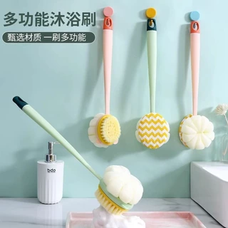 洗澡刷长柄沐浴球搓澡二合一洗澡刷背的刷子搓澡神器双面洗澡刷子