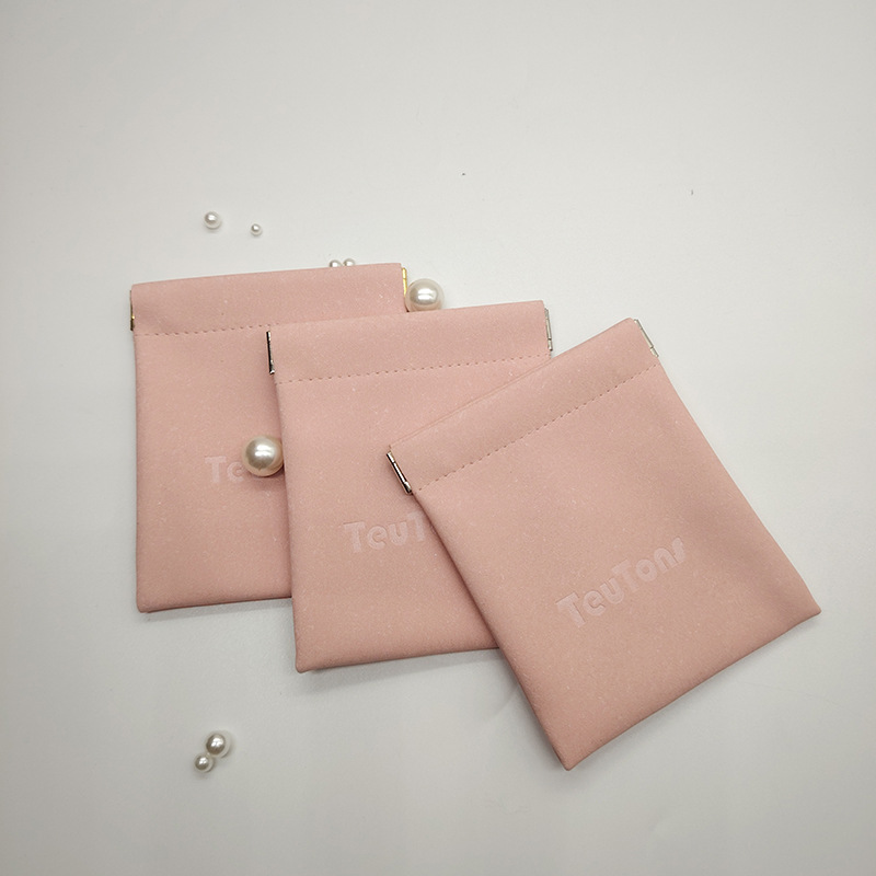 多功能防水pu自动闭合弹片袋墨镜数据线耳机玉石首饰充电宝收纳袋