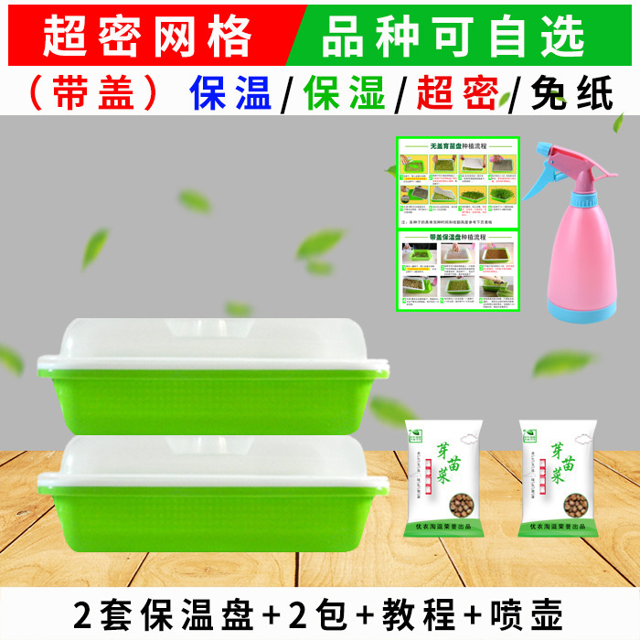芽苗菜育苗盘水培蔬菜种植盆架阳台纸上种菜保温加密盘豆芽菜托盘|undefined