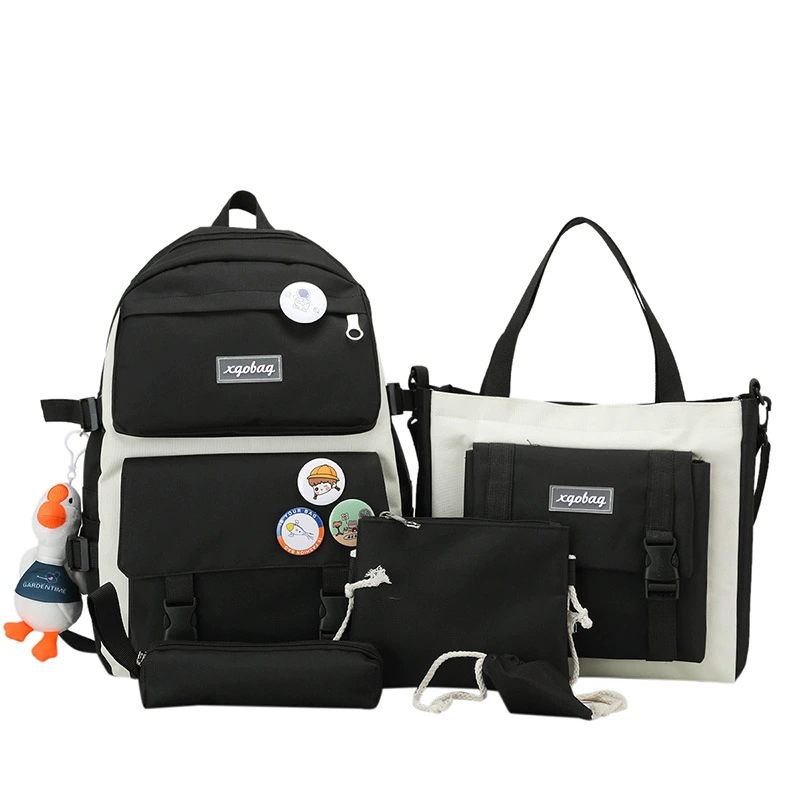 Set, school bag, shoulder bag, backpack, 4 piece set, for secondary school, for students, wholesale