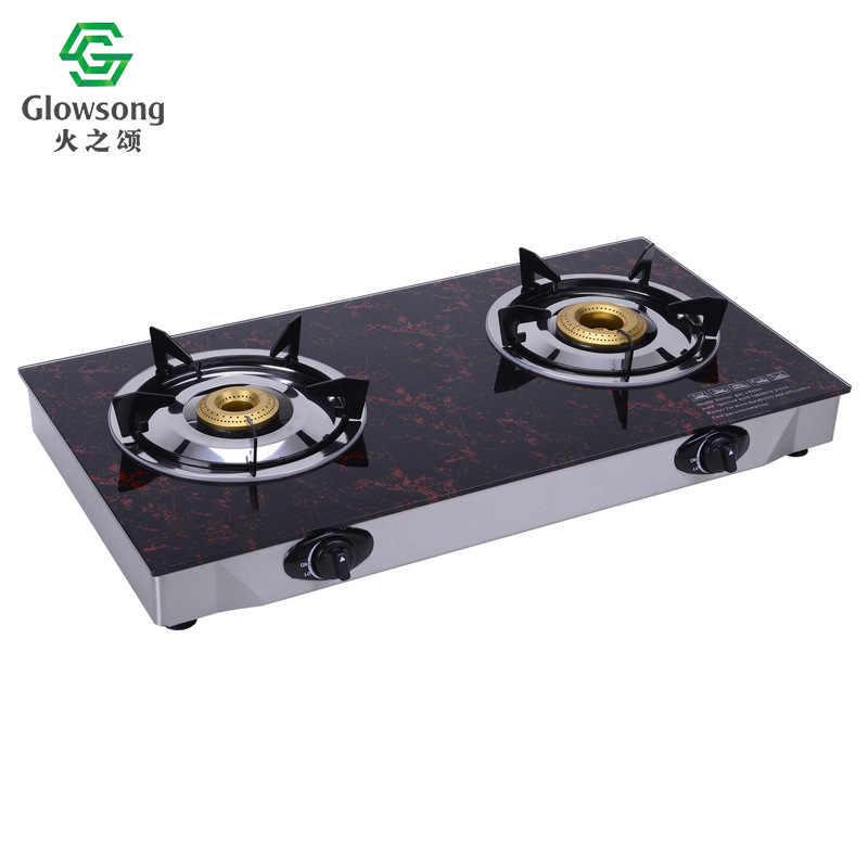 estufa de gas doméstica doble estufa de gas de mesa estufa de gas natural gas licuado estufa de mesa estufa de gas de carbón suministro de fábrica