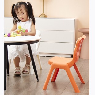 Points] Children's Stool Backrest Chair Strong and Durable Thickened Plastic Low Stool Household Stool Kindergarten Backrest Stool Dining Chair