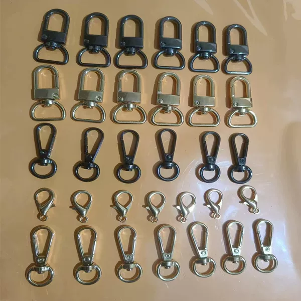 Lobster Clasp U-Shaped Keychain DIY Open Hook Chain Connector Pendant Clasp Metal Lobster Clasp Hook