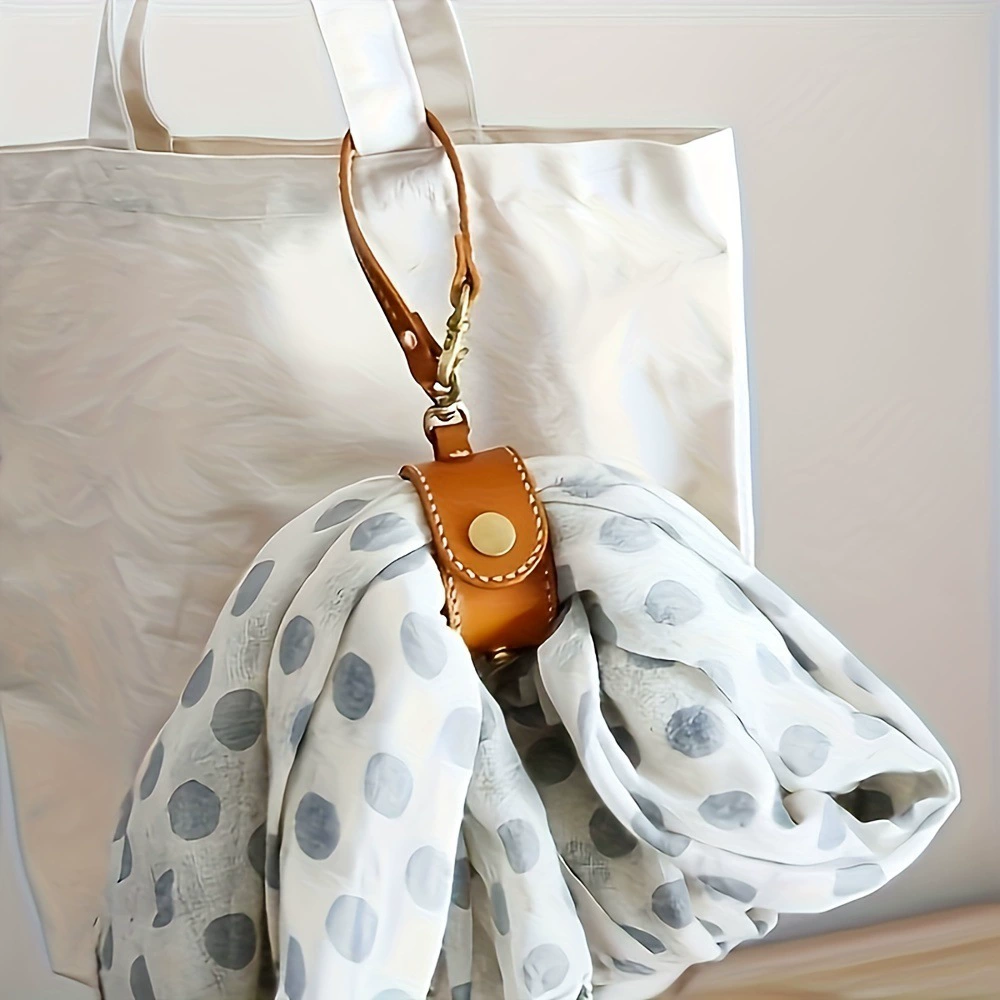 Модный новый кожаный зажим для полотенец, портативный зажим для полотенец, шарфов и шелковых платков, многофункциональный зажим для хранения