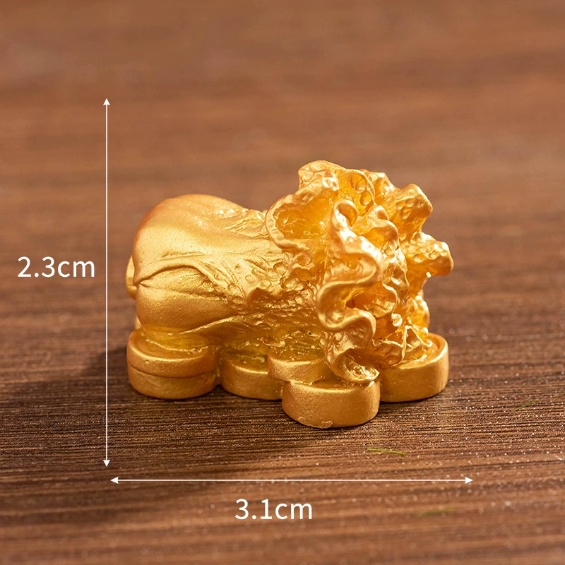 Золотые китайские настольные украшения, микроландшафт