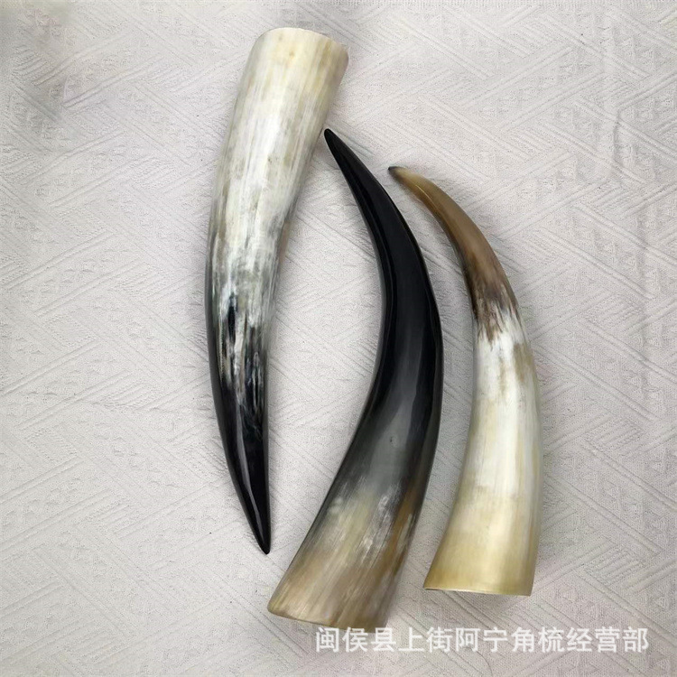 Natural Buffalo Horn Cupping Set 30 Pieces Traditional Massage Tool 30-60cm preparation