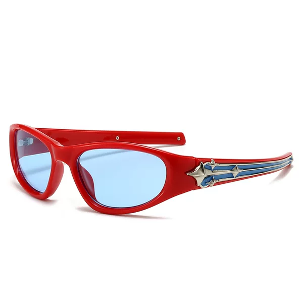 New European and American sports sunglasses vintage INS catwalk men and women modern sunglasses cross-border fashion sunglasses