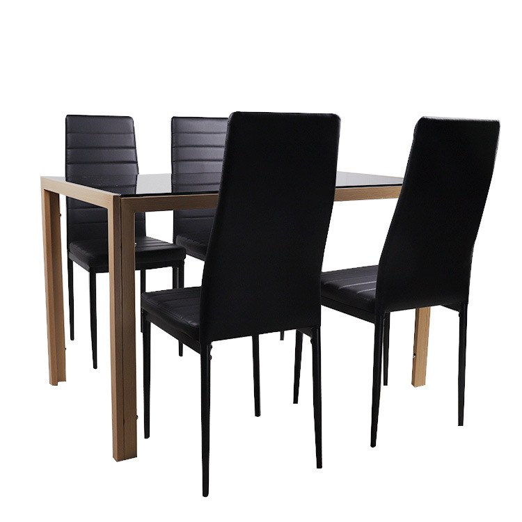 Mesa de comedor de vidrio temperado de exportación mesa de comedor casera mesa de mesa de negociación moderna simple mesa de comedor de vidrio image 1