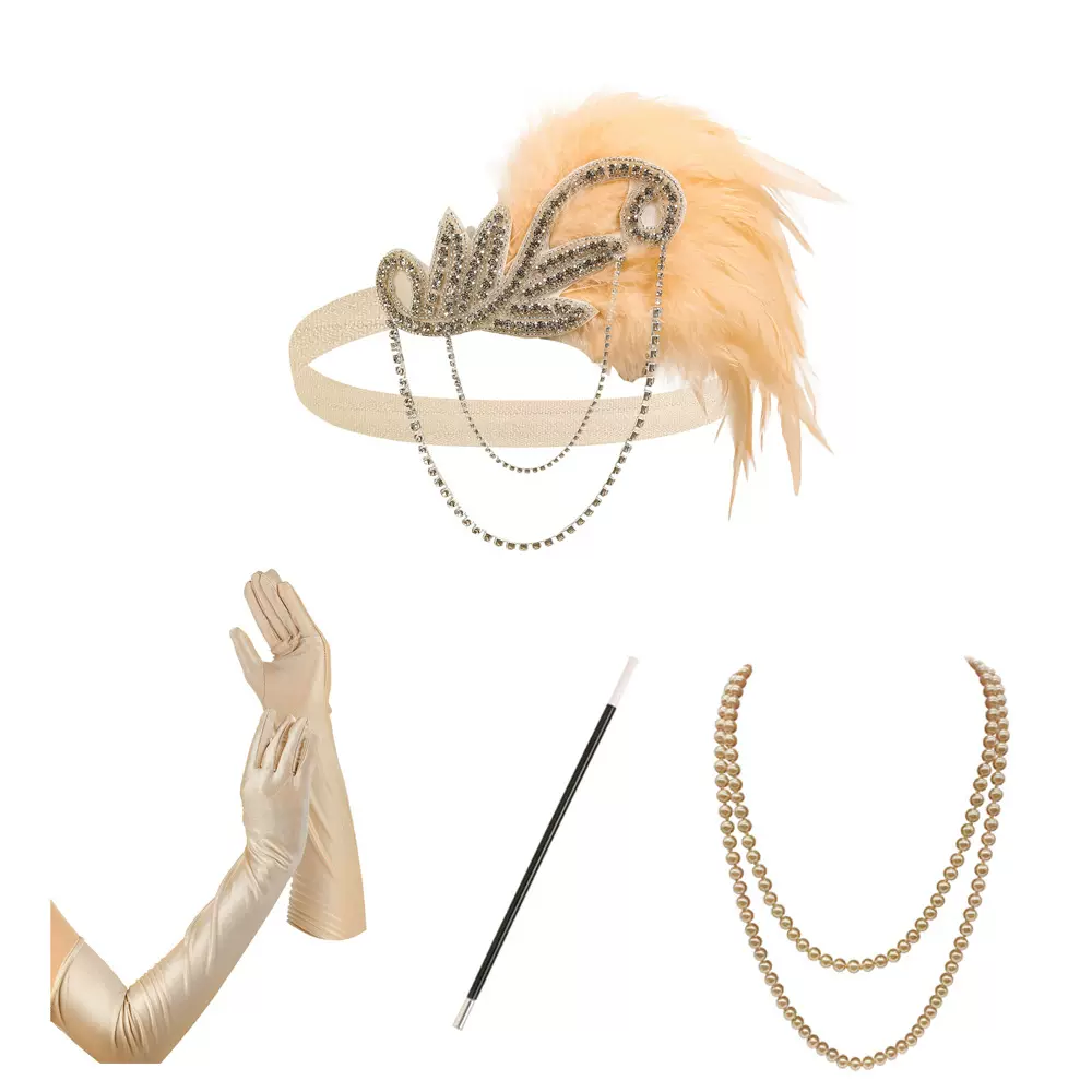 1920s 服装配饰欧美热卖万圣节宴会欧美流行套装跨境饰品批发