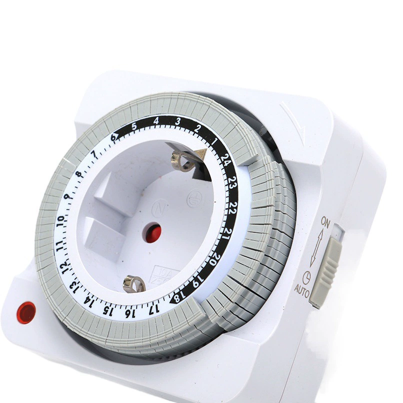 Механический автоматический таймер-розетка европейского стандарта, сертифицированный CE, 24-часовой умный таймер