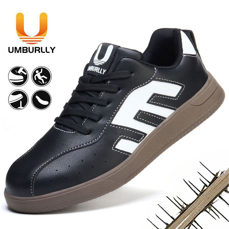 Women's Fashionable Sneakers, Cross-Border Hot-Selling Safety Shoes, Comfortable, Breathable, Anti-Smash, Anti-Puncture Protective Work Shoes