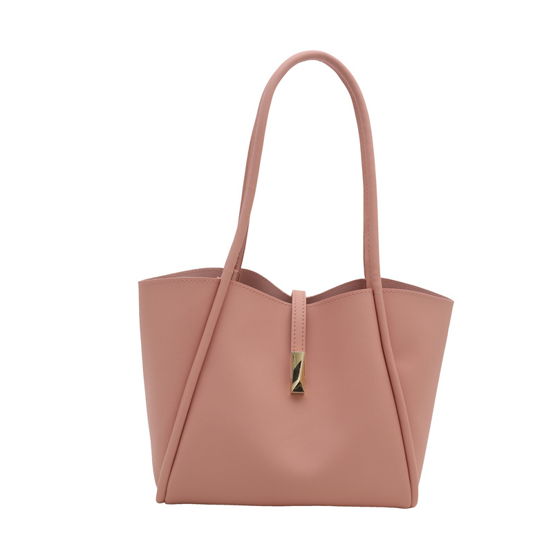 Bolso retro suelto de gran capacidad bolso femenino 2025 nuevo bolso de moda simple bolso de hombro minimalista bolso de axila