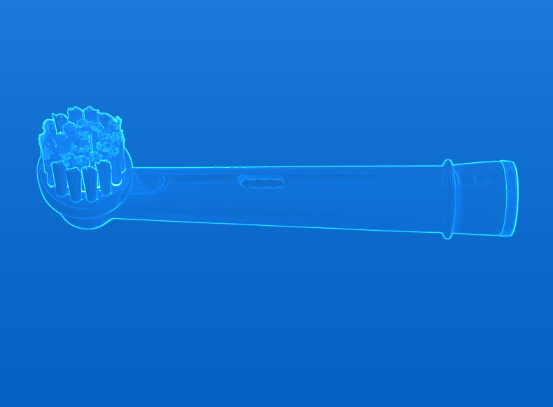 Nötr dönen DuPont kıllı SB-17A elektrikli diş fırçası başlığı Oral B nötr yedek diş fırçası başlığı