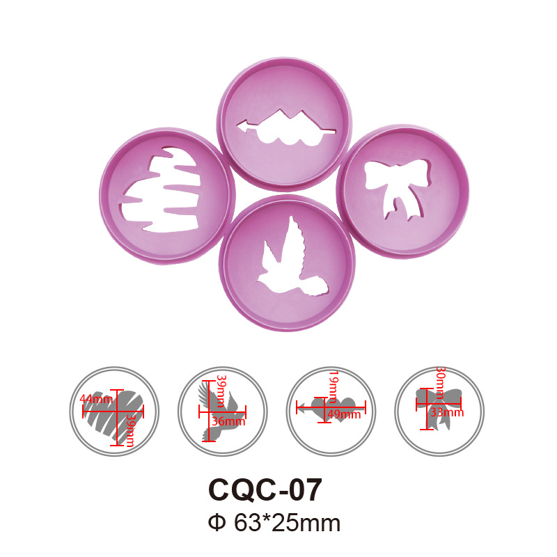 Cqc-07 (Día de San Valentín paloma pasa por el corazón con una piedra)