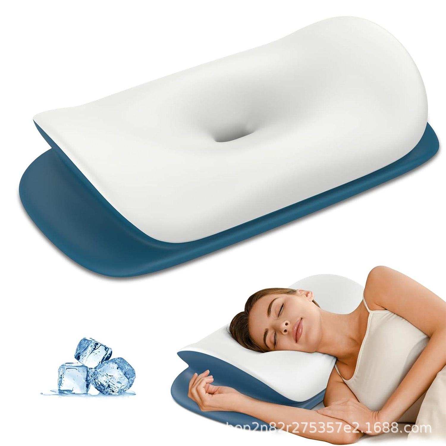 记忆棉颈椎枕缓解颈部疼痛适合侧睡仰睡和趴睡提供颈部支撑睡眠枕